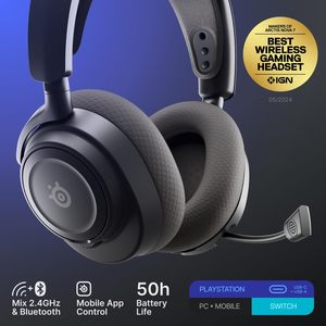 Auriculares Inalámbricos para Juegos <span class=keywords><strong>SteelSeries</strong></span> <span class=keywords><strong>Arctis</strong></span> Nova <span class=keywords><strong>7</strong></span>/7P Gen 2 de 2.4GHz con Carga Rápida y Cancelación de Ruido - Product Image 2
