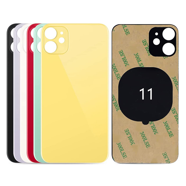 Big Hole Back Glass Glass Back Cover for Iphone X Original for Iphone 5 6 7 8 Plus 10 11 12 13 14 Pro Max Back Cover Housing