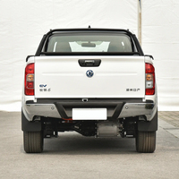 Pick-up électrique Dongfeng Rich6 2023, véhicule à énergie nouvelle bon marché de Chine en promotion, traction avant, conduite à gauche, pneus R15, intérieur foncé