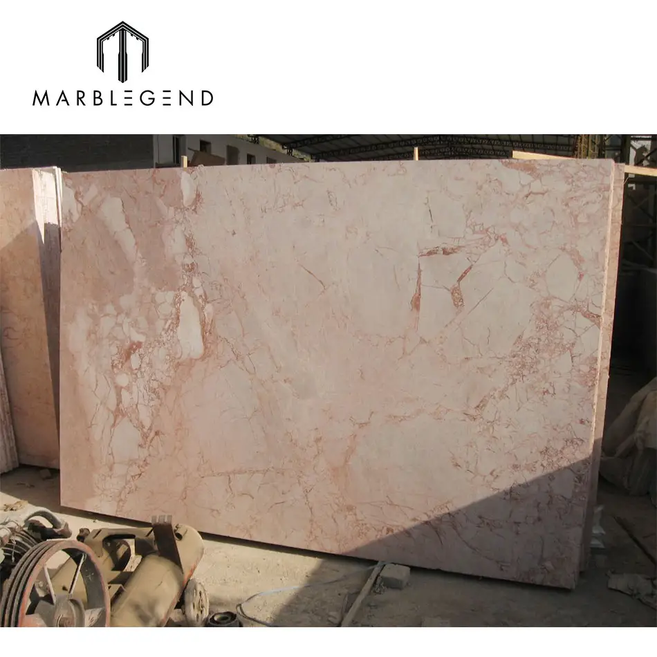 Rose pink marble tiles for flooring and wall