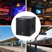 DBK BP12P Caisson de basses actif de 12 pouces, haut-parleur de basses puissant pour les fêtes, les événements, les clubs, les scènes, les systèmes de sonorisation PA