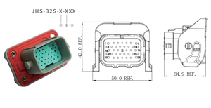 Amphenol Ô tô điều khiển điện mô-đun cắm 26p Kết nối cho BYD HC18B-S322240 ô tô - Product Image 3