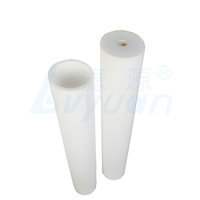 Filtres à eau industriels en plastique PE cylindriques blancs à surface lisse pour fabricants, 1-20 microns, 200 L/heure, traitement de l'eau