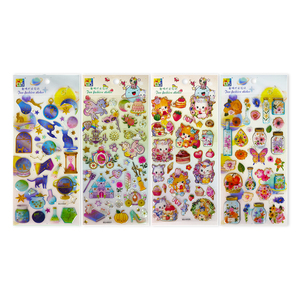 Wholesale PVC 3D Anime Sparkle <b>Waterproof</b> Customized Epoxy <b>Stickers</b> for Gift - Product Image 5