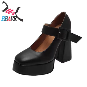 Zapatos de Tacón Alto con Plataforma y Punta Cuadrada, Estilo Lolita, Tipo Mary Jane, Fabricación Personalizada - Product Image 2