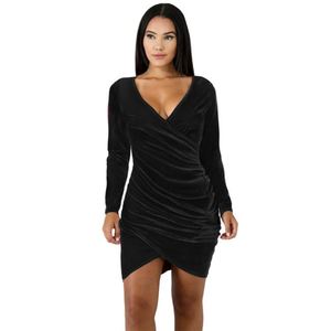 ชุดเดรสกำมะหยี่แฟชั่นสำหรับผู้หญิง สไตล์เซ็กซี่ เหมาะสำหรับงานปาร์ตี้ คลับ หรืองานกลางคืน - Product Image 5