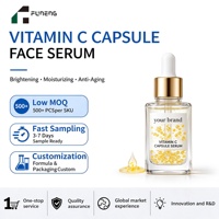 Sérum Visage en Capsules à 99% de Vitamine C Marque Blanche – Éclat Vibrant, Atténuation des Taches Brunes, Essence Faciale Éclaircissante pour Soin Quotidien de la Peau