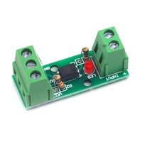 Módulo de aislamiento de optoacoplador de 1 canal PC817 EL817 3V-5V 12V 24V Aislador fotoeléctrico Soporte de riel Placa de motor de accionamiento PLC