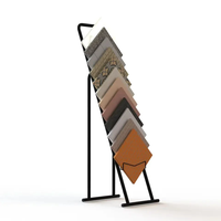 Prix usine Métal Tour Stand Type De Plancher Présentoir pour Quartz Granit Marbre Carreaux Showroom Rack