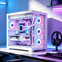Chasis de Computadora de Escritorio para E-Sports, Chasis Ancho para Cibercafé, Chasis ATX Grande, Refrigeración por Aire, Accesorios de Computadora de Torre Media