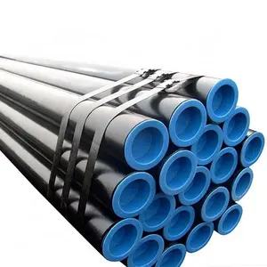 Black Sch40 API 5L Gr. B Seamless Carbon Steel Pipe With Certificate For Oil Casing