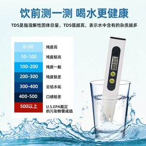 Medidor de Calidad de Agua TDS Chef Season Show 8699, Pantalla Digital de Alta Precisión para Monitoreo de Agua Potable del Grifo Doméstico - Product Image 3