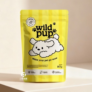 Professional Custom Size Plastic Three Side Seal Side Gusset Heat Seal Food Grade Ziplock <b>Pet</b> Food Stand up Packaging Bag - Product Image 4