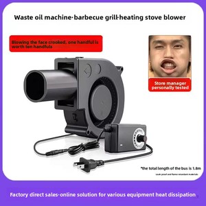 9733 AC-betriebener Gebläseventilator für Grill, 220V, großes Luftvolumen, Turbo-Zentrifugalventilator mit Drehzahlregelung, 12V, kleiner Haushaltsventilator für Holzöfen - Product Image 3