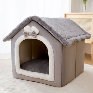 Hundehütte Haustier bedarf abnehmbares und wasch bares Innen katzen haus Nettes Katzen haus - Product Image 5