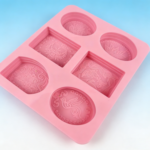 Nouveau 2026 Moule en silicone à 6 cavités rectangulaires en forme de H, fait main, pour gâteau au chocolat, savon et fabrication de savon, outil DIY pour <span class=keywords><strong>la</strong></span> fabrication maison - Product Image 4