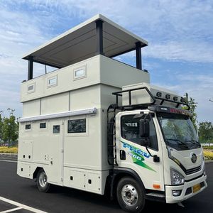 Camioneta FAW Jiefang HOWO con Techo Elevable, <span class=keywords><strong>Camper</strong></span> Van Plegable para Viajes, RV para Campamentos al Aire Libre, Todoterreno, Autodirigida, Compatible con Otros Camiones - Product Image 1