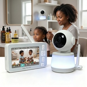 Monitor para Bebés de 7 Pulgadas con WiFi, Aplicación, Funciones de IA, Captura de Pantalla, Almacenamiento en Tarjeta SD, Cámara PTZ 720P, Audio Bidireccional, KT724W - Product Image 1