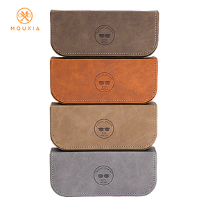 Kotak Kacamata Persegi Panjang Kapasitas Besar Motif Kartun Kulit PU Pelindung Gaya Retro Mewah Buatan Tangan - Product Image 4