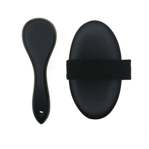 Alambre de cobre Mango de madera Exfoliante Limpieza de baño Cuerpo Cepillo facial Masaje Exfoliante Piel seca Cepillo de cerdas de bronce fino iónico - Product Image 5