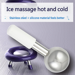 Massaggiatore <span class=keywords><strong>Viso</strong></span> Crioterapico Pre-Chill, Sfera di Ghiaccio in Acciaio Inox 304, Rullo Caldo/Freddo <span class=keywords><strong>per</strong></span> Massaggio Profondo dei Tessuti del <span class=keywords><strong>Viso</strong></span> - Product Image 4