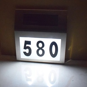 Fotocélula para exteriores, luz de pared decorativa Solar de 3 LED activada, acero inoxidable para valla de jardín, camino, Patio para número de casa - Product Image 2