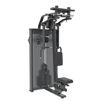 Machine multifonction en acier pour exercices Pec Fly et Deltéens Posterior, avec assise réglable et pile de poids, pour entraînement de force du haut du corps, usage commercial, fitness