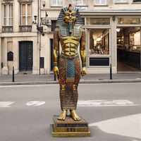 Grand extérieur Bronze ancien pharaon égyptien Figures Art grandeur nature 3D coulée Sculpture Statue à vendre