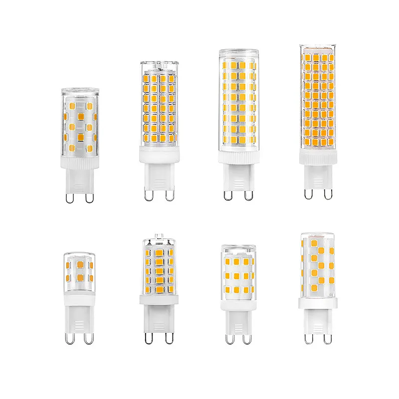 Lâmpada de luz doméstica g9 led, de alta qualidade, super brilhante, dimmer, sem esc, 2835 chip, lâmpada pequena