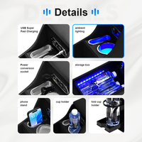 Boîte de rangement ergonomique pour l'intérieur de la voiture en cuir PU imperméable améliorée pour Honda Fit GR Series