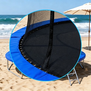 Trampoline rond durable avec enceinte pour usage commercial dans les parcs de vacances, les sites de camping et les stations balnéaires - Product Image 4