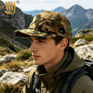 Gorra de Campamento con Logotipo Personalizado, Visera Plana, Secado Rápido, 5 Paneles, Impermeable, de Nailon, Deportiva, con Cierre a Presión, para Senderismo - Product Image 1