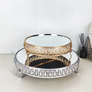 Supporto per Torta in Ferro Stile Europeo, Decorazione per Casa e Feste, Vassoio Specchiato in Metallo - Product Image 4