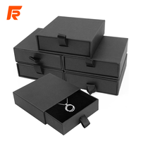 Caja de Regalo de Lujo con Logotipo Personalizado para Joyería, Anillos y Collares, Caja Rígida de Papel Reciclado con Forro de Esponja para Artículos Pequeños