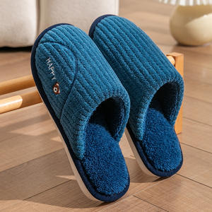 Chaussons d'intérieur et d'extérieur pour hommes et femmes, en coton, chauds et confortables, pour l'hiver et l'automne. - Product Image 6