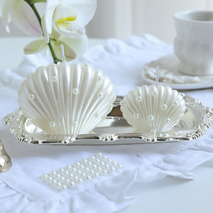 Wholesale Pearl Shell Bowknot Scented <b>Candle</b> Romantic Decor Birthday Christmas Wedding Anniversary <b>Gift</b> - Product Image 1