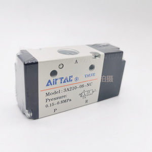 Válvula Solenoide Airtac Serie 3A de 2 Posiciones y 3 Vías, 3A220-08, CA 220V, Puerto de 1/4 Pulgada, para Gas - Product Image 4
