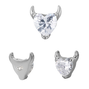 GZN ASTM F136 Titane à filetage interne, clous de labret à dos plat, bijoux de piercing pour lèvre, cartilage, oreille et corps - Product Image 6