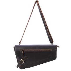 <span class=keywords><strong>Bolso</strong></span> <span class=keywords><strong>Bandolera</strong></span> Vintage de Gran Capacidad de <span class=keywords><strong>Piel</strong></span> de Vaca Genuina Crazy Horse para <span class=keywords><strong>Hombre</strong></span> <span class=keywords><strong>Bolso</strong></span> de Pecho para Motociclista - Product Image 5