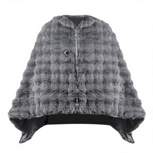 <span class=keywords><strong>Couverture</strong></span> <span class=keywords><strong>chauffante</strong></span> <span class=keywords><strong>électrique</strong></span> en peluche douce alimentée par USB, 3 niveaux de chaleur, arrêt automatique après 45 minutes, portable pour la sieste au bureau, la maison et l'hiver - Product Image 5