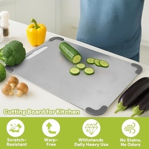 Nouvelle Planche à Découper Créative en Silicone Épaissi Antidérapante en Acier Inoxydable pour Fruits, Bacs à Pétrir et Protège-Planches à Découper - Product Image 5