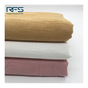The factory outlet popular vertical stripe pattern breathable many colors woven bamboo jacquard cotton fabric for clothing