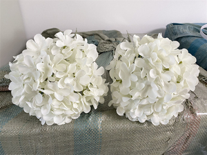 Trắng Tú Cầu Hoa Trang Trí Đám Cưới Hoa Lụa 90 Cánh Hoa Mảnh Duy Nhất Lớn Tú Cầu Hoa Nhân Tạo - Product Image 3