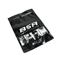 Design personnalisé imprimé en plastique mylar bsa vêtements de sport 3 faces sacs d'emballage de vêtement scellés avec fermeture éclair