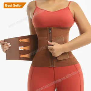 Fitness soulager la Fatigue soulagement de la douleur dos orthèse Double traction ceinture abdominale liant soutien ceinture de Compression mince ceinture ventre bande