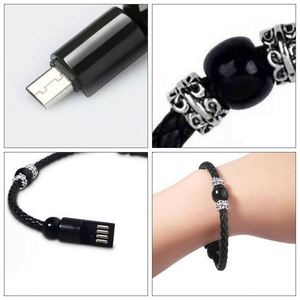 Câble de charge rapide USB-C 2026, design créatif, bracelet en plastique perlé, câble de données Micro USB pour téléphone - Product Image 5