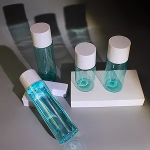 Custom Light Blue 120ml 150ml 180ml 200ml 240ml Cosmetic PET Toner Bottle For SkinCare Packaging