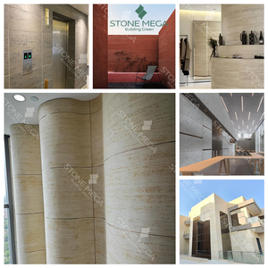 Panel de Pared de Travertino Flexible Stone <span class=keywords><strong>Mega</strong></span>, Revestimiento de Piedra Blanda, Panel Decorativo para Paredes Exteriores de Hoteles y Villas - Product Image 4