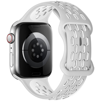 Nouveau Style de bracelet double couleur 38/40/41mm 42/44/45/49mm pour Apple Figure 8 boucle montre bracelet en Silicone