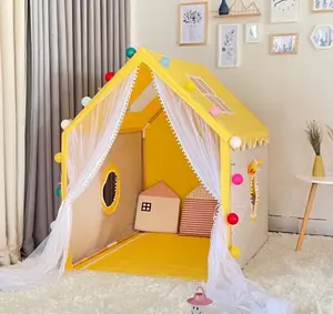 Kleurrijke Vouwen Moderne Prinses Thuis Indoor Kinderen Roze Kasteel Baby Kids Koop Peuter Tenten Speelhuis Voor Jongens En Meisjes
